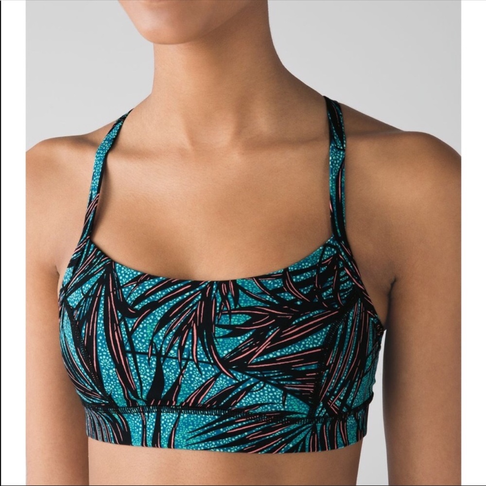 Lululemon Athletica Teal and Black Sports Bra